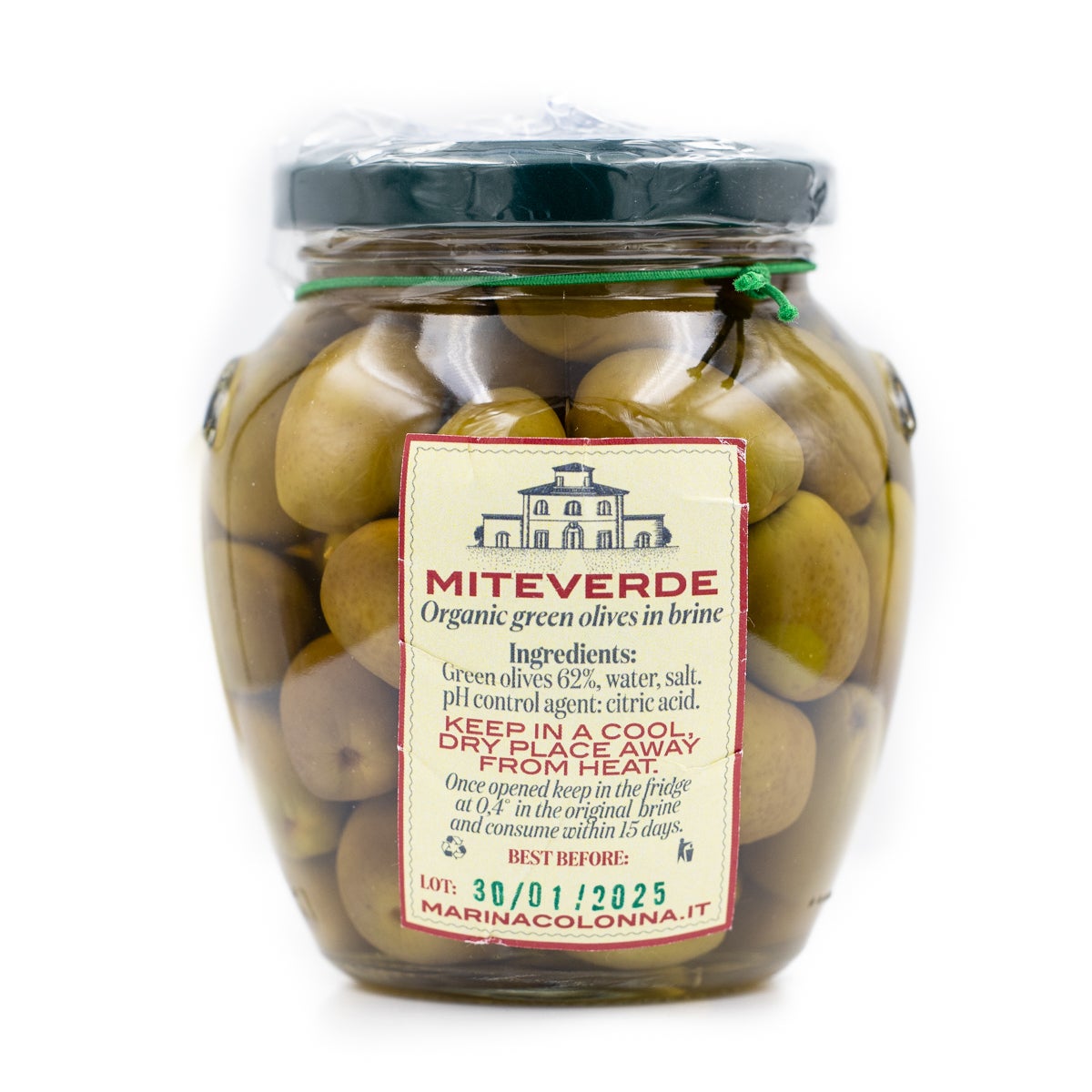 Zingerman's Deli | Colonna Organic Miteverde Green Olives in Brine