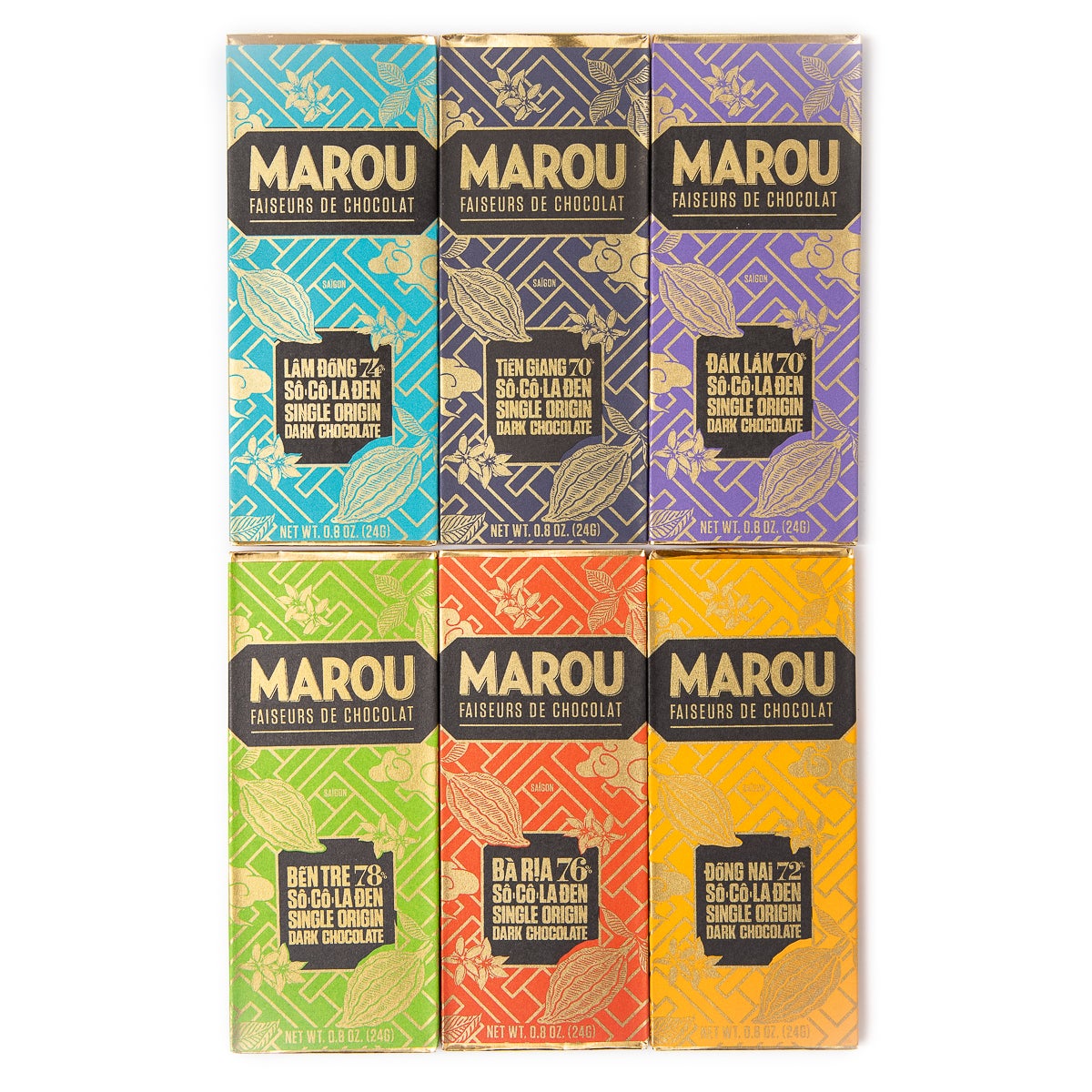Zingerman's Deli | Marou Set of 6 Single Origin Chocolate Bars